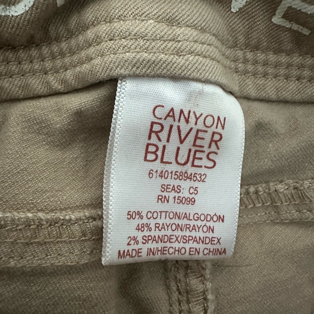 Canyon River Blues Pants Women’s 14 Tan Ankle Mid Rise Casual Pants - Picture 3 of 10